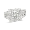 Thumbnail Image 1 of Previously Owned Diamond Ring 1 ct tw Princess & Round-Cut 14K White Gold