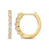 Thumbnail Image 1 of Previously Owned Hoop Earrings 1/4 ct tw Diamonds 14K Yellow Gold