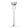 Thumbnail Image 3 of Previously Owned Promise Ring 1/6 ct tw Princess/Round 14K White Gold