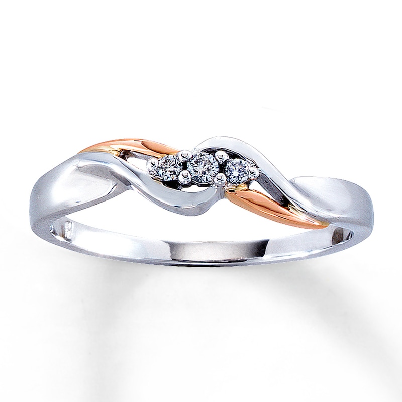 Previously Owned Diamond Ring 1/20 ct tw 10K Two-Tone Gold