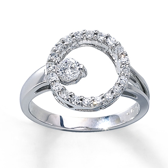Previously Owned Ring 3/8 ct tw Diamonds 14K White Gold