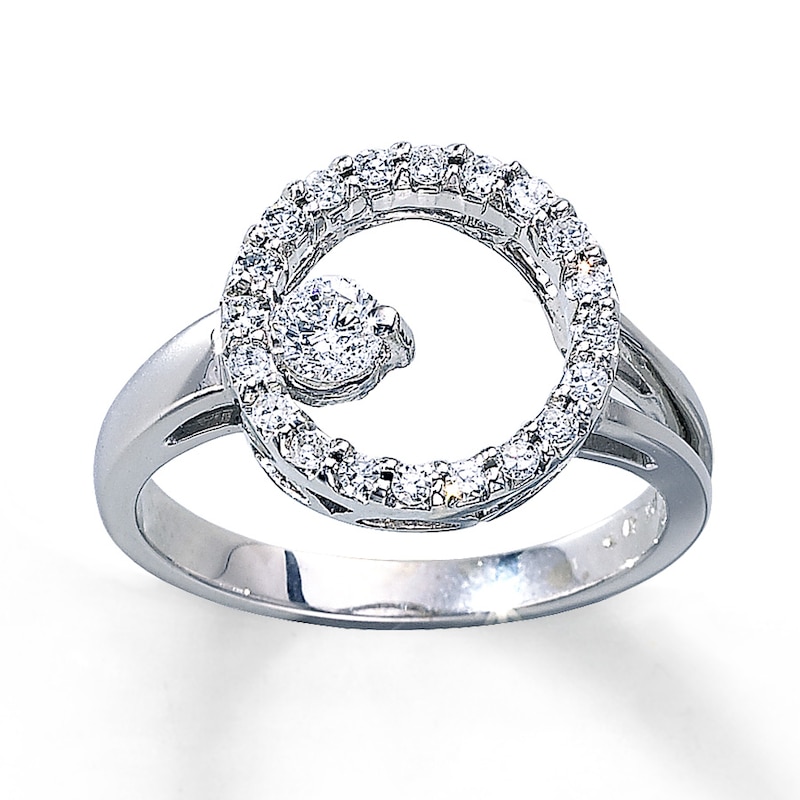 Main Image 1 of Previously Owned Ring 3/8 ct tw Diamonds 14K White Gold