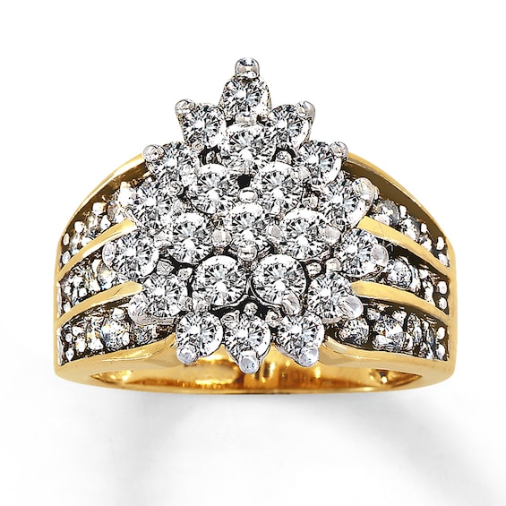 Previously Owned Diamond Ring 2 Carats tw 10K Yellow Gold