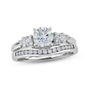 Previously Owned Enhancer Ring 3/8 ct tw Round-cut Diamonds 14K White Gold