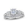 Thumbnail Image 1 of Previously Owned Enhancer Ring 3/8 ct tw Round-cut Diamonds 14K White Gold