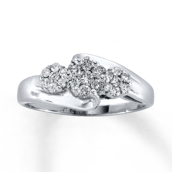 Previously Owned Ring 1/2 ct tw Diamonds 14K White Gold