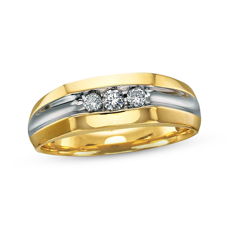Main Image 1 of Previously Owned Diamond Gents Band 1/4 ct tw 14K Yellow Gold