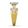 Thumbnail Image 3 of Previously Owned Ring 1-1/2 ct tw Marquise, Baguette & Round-cut Diamonds 14K Yellow Gold