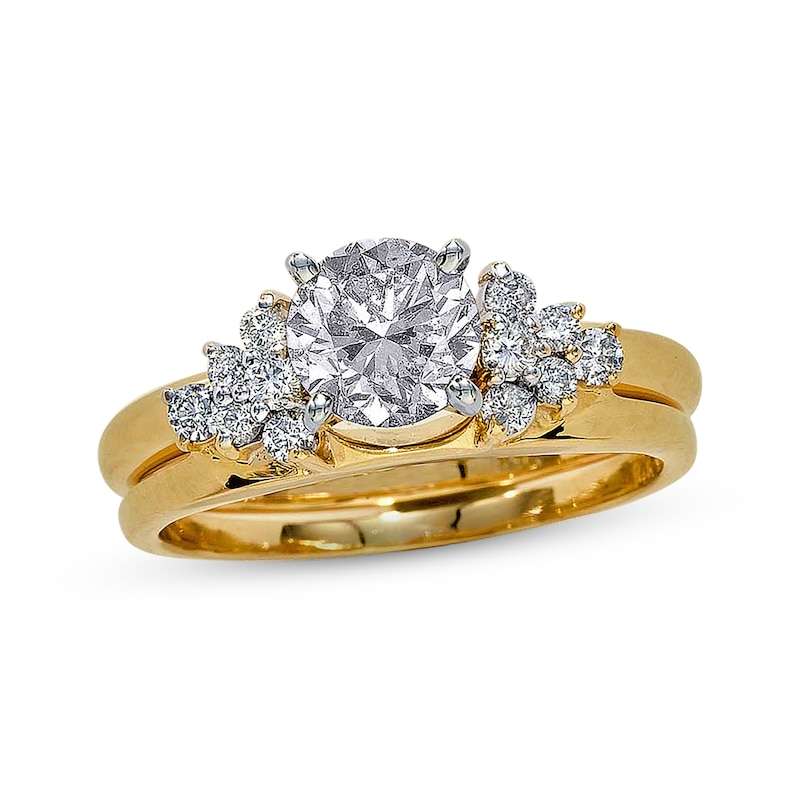Main Image 2 of Previously Owned Diamond Enhancer Ring 1/4 ct tw Round-cut 14K Yellow Gold