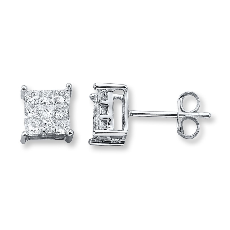 Previously Owned Earrings 1/3 ct tw Diamonds 14K White Gold