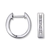 Thumbnail Image 1 of Previously Owned Earrings 1/8 ct tw Diamonds 10K White Gold
