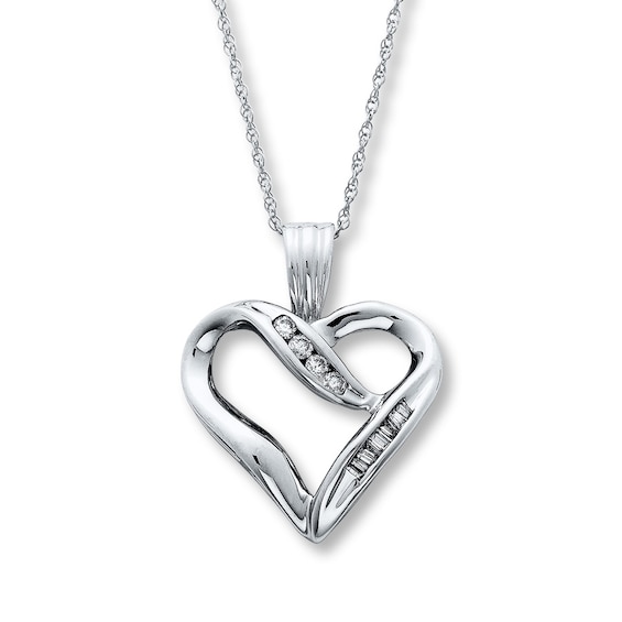 Previously Owned Necklace 1/8 ct tw Diamonds 10K White Gold 18