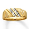 Thumbnail Image 0 of Previously Owned Men's Wedding Band 1/4 ct tw Round-cut Diamonds 14K Yellow Gold