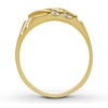 Previously Owned Men's Wedding Band 1/4 ct tw Round-cut Diamonds 14K Yellow Gold