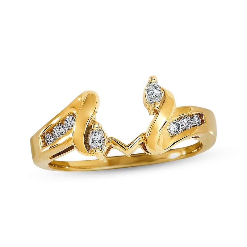 Previously Owned Enhancer Ring 1/4 ct tw Diamonds 14K Yellow Gold