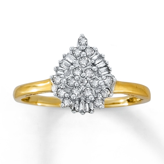 Previously Owned Ring 1/4 ct tw Diamonds 10K Yellow Gold