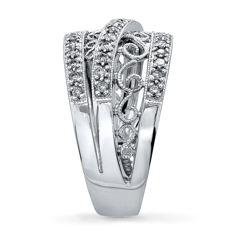 Main Image 3 of Previously Owned Ring 1/3 ct tw Diamonds 14K White Gold