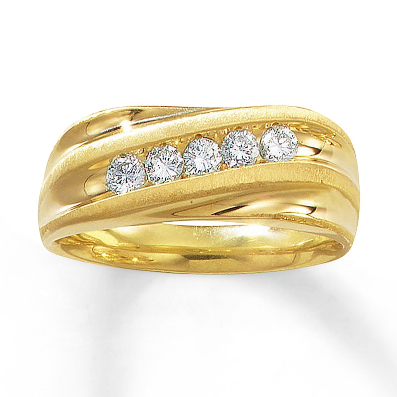 Main Image 1 of Previously Owned Round-Cut Diamond Band 1/2 ct tw 14K Yellow Gold