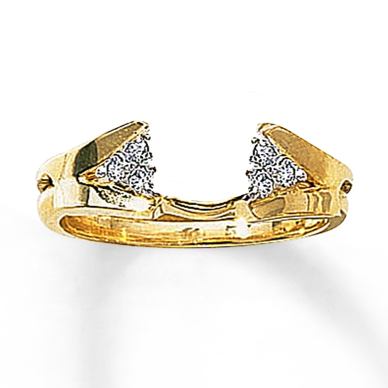 Main Image 1 of Previously Owned Enhancer 1/8 ct tw Round-cut 14K Yellow Gold