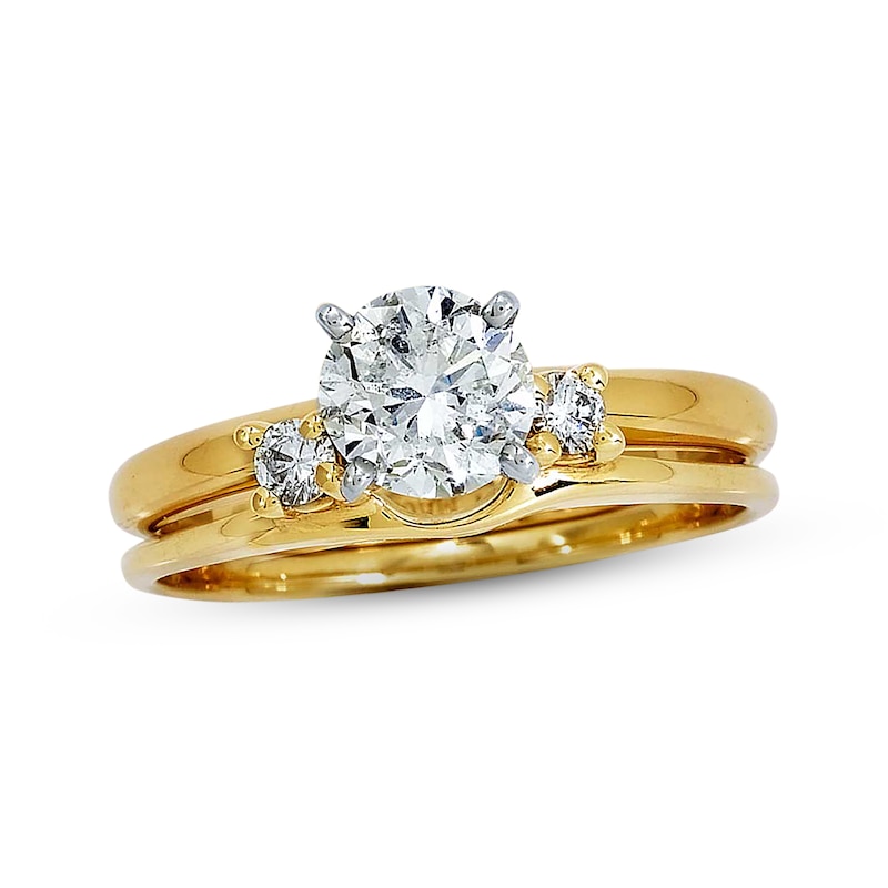 Previously Owned Diamond Enhancer Ring 1/8 ct tw Round-cut 14K Yellow Gold