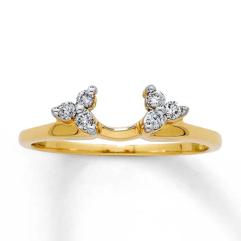 Main Image 1 of Previously Owned Diamond Enhancer Ring 1/8 ct tw Round-cut 14K Yellow Gold