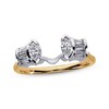 Thumbnail Image 1 of Previously Owned Diamond Enhancer Ring 1/2 ct tw Marquise & Baguette-cut 14K Two-Tone Gold