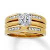 Thumbnail Image 4 of Previously Owned Diamond Enhancer Ring 1/3 ct tw 14K Yellow Gold