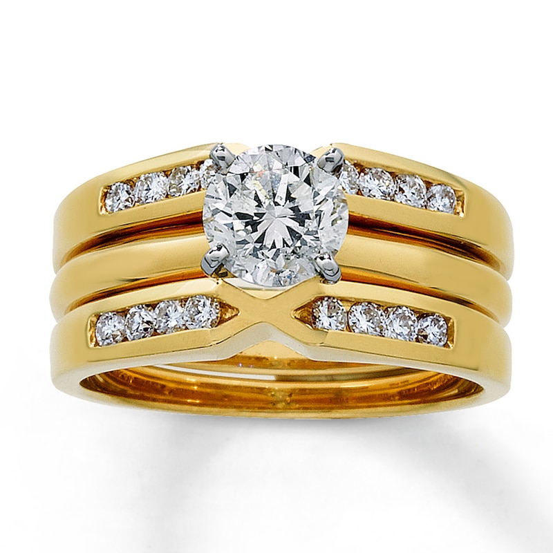 Main Image 4 of Previously Owned Diamond Enhancer Ring 1/3 ct tw 14K Yellow Gold