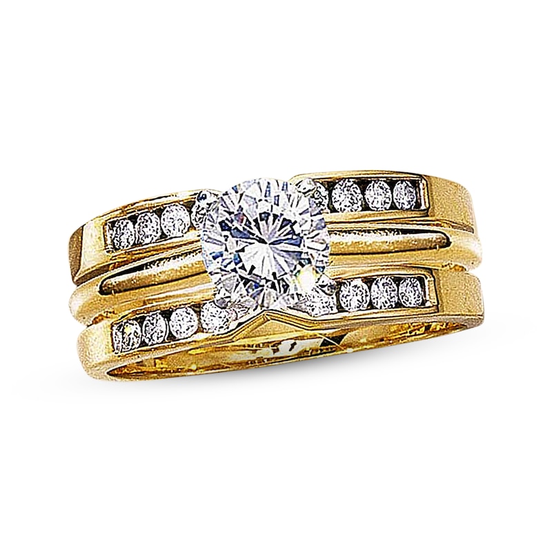 Previously Owned Diamond Enhancer Ring 1/4 ct tw Round-cut 14K Yellow Gold
