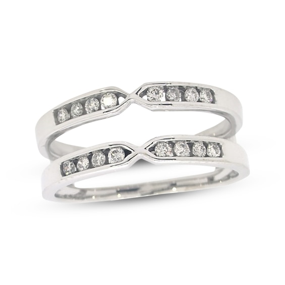Previously Owned Diamond Enhancer Ring 1/4 ct tw Round-cut 14K White Gold