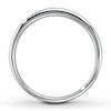 Thumbnail Image 1 of Previously Owned Men's Wedding Band 1/10 ct tw Round-cut Diamonds 10K White Gold