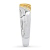 Thumbnail Image 2 of Previously Owned Men's Wedding Band 1/6 ct tw Round-cut Diamonds 10K Two-Tone Gold