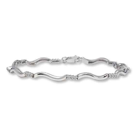 Previously Owned Bracelet 1/4 ct tw Diamonds 10K White Gold
