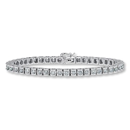 Previously Owned Diamond Bracelet 3 ct tw Round-cut 14K White Gold
