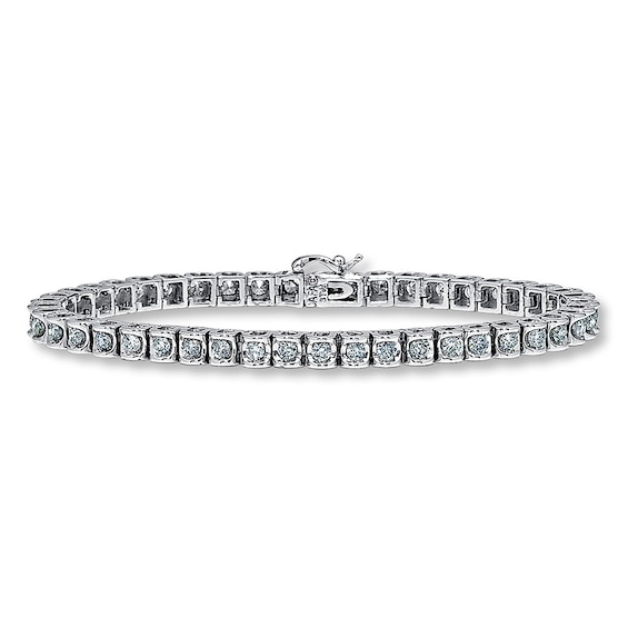 Previously Owned Diamond Bracelet 3 ct tw Round-cut 14K White Gold
