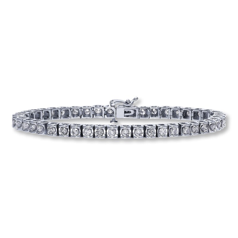 Previously Owned Diamond Bracelet 3 ct tw 14K White Gold