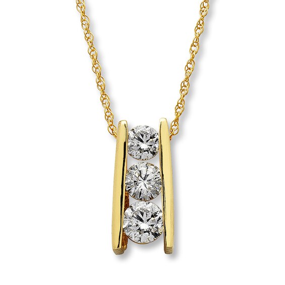 Previously Owned Necklace 1/2 ct tw Diamonds 14K Yellow Gold 18"