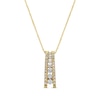 Thumbnail Image 1 of Previously Owned Diamond Journey Necklace 1/4 cttw 14K Yellow Gold 18&quot;