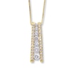 Thumbnail Image 1 of Previously Owned Necklace 1/2 ct tw Diamonds 14K Yellow Gold 18&quot;