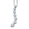 Thumbnail Image 1 of Previously Owned Necklace 1/2 ct tw Diamonds 14K White Gold 18"