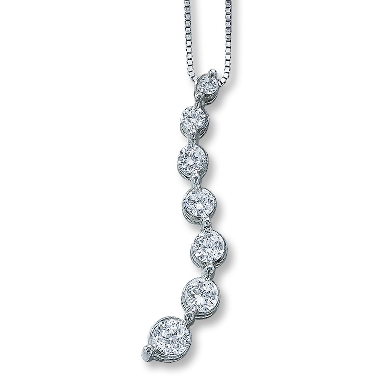 Previously Owned Necklace 1/2 ct tw Diamonds 14K White Gold 18"