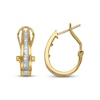 Thumbnail Image 1 of Previously Owned Hoop Earrings 1/2 ct tw Diamonds 14K Yellow Gold