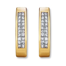 Previously Owned Earrings 1/2 ct tw Diamonds 14K Yellow Gold