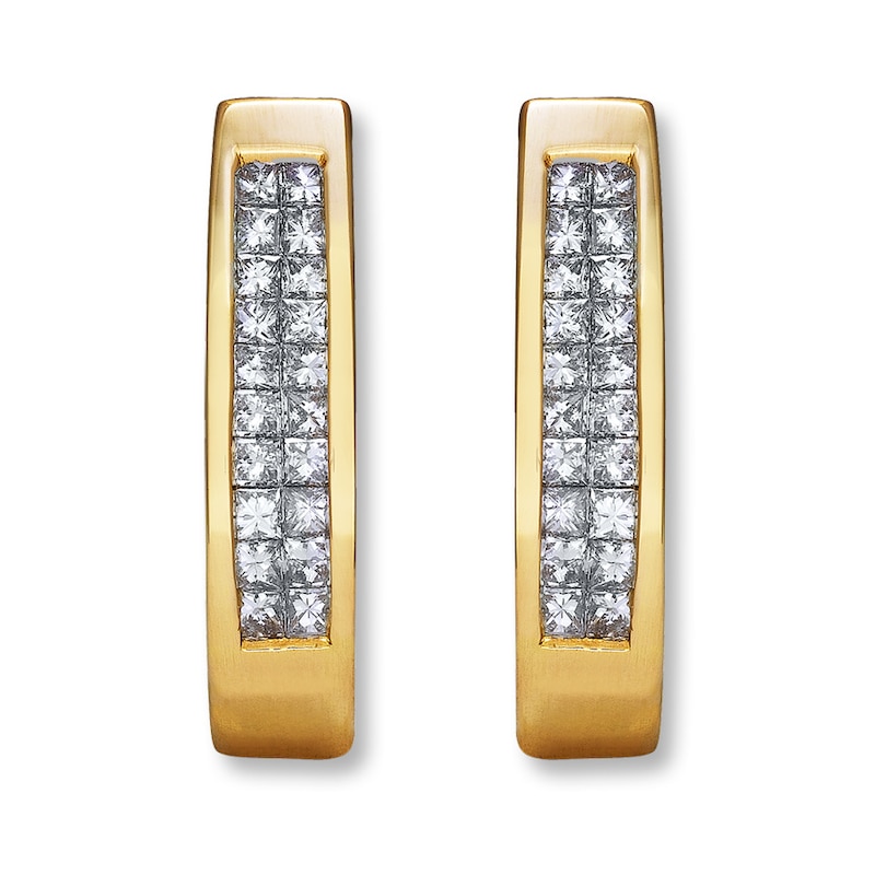Previously Owned Earrings 1/2 ct tw Diamonds 14K Yellow Gold