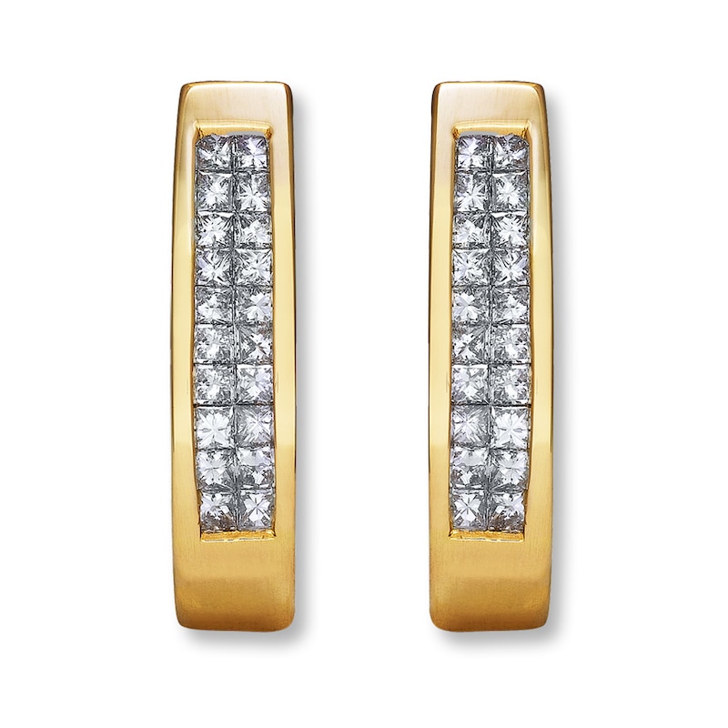 Previously Owned Earrings 1/2 ct tw Diamonds 14K Yellow Gold