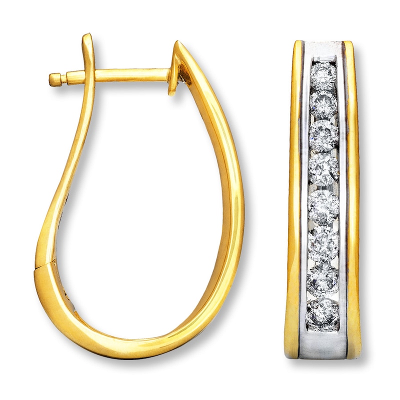 Previously Owned Earrings 1 ct tw Diamonds 14K Yellow Gold