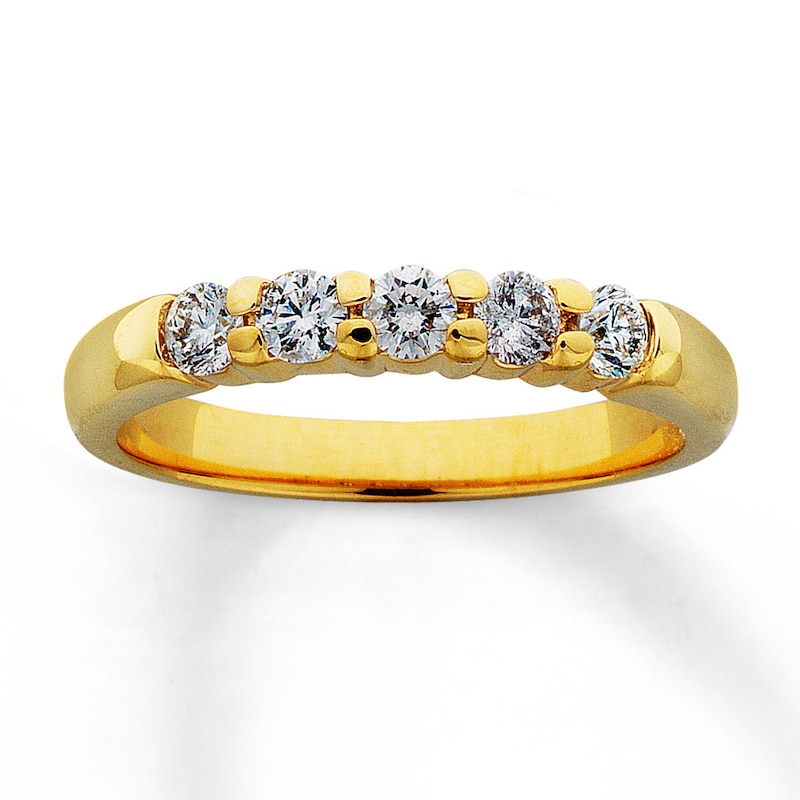 Previously Owned Anniversary Band 1/2 ct tw Round-cut Diamonds 14K ...