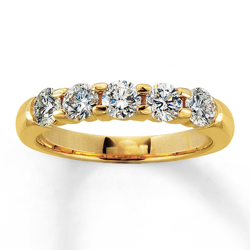 Main Image 1 of Previously Owned Anniversary Band 1 ct tw Round-cut Diamonds 14K Yellow Gold