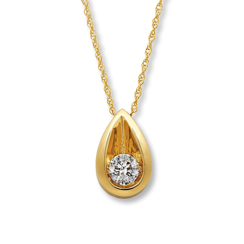 Previously Owned Necklace 1/4 ct Diamond 14K Yellow Gold