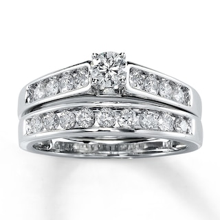 Previously Owned Bridal Set 1 ct tw Diamonds 14K White Gold